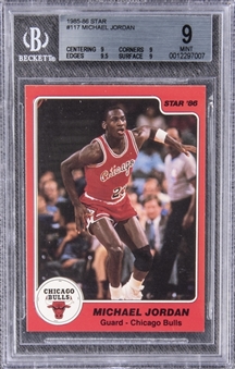 1985-86 Star #117 Michael Jordan Rookie Card – BGS MINT 9